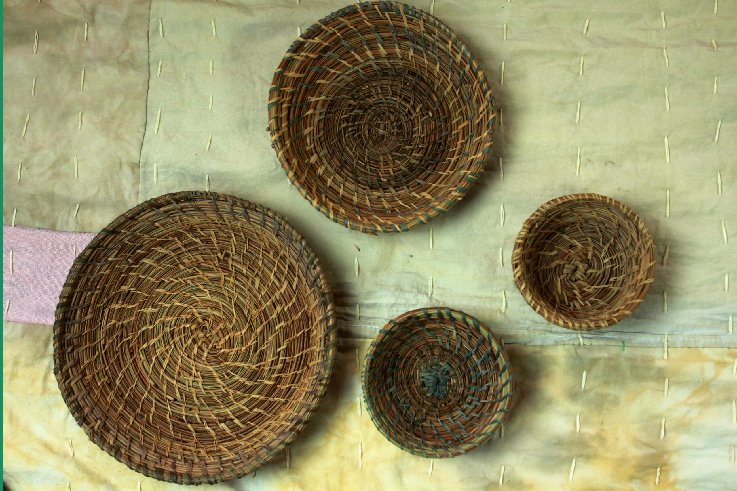 small Pine needle baskets